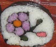 太巻き寿司（椿の花）の完成イメージ画像