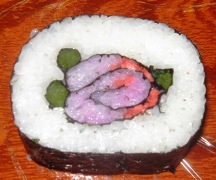 太巻き寿司（バラの花）の完成イメージ画像