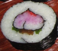 太巻き寿司（桃）の完成イメージ画像
