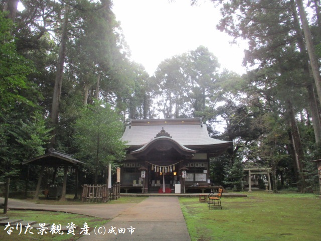 成田豊住熊野神社と森林の景観写真3