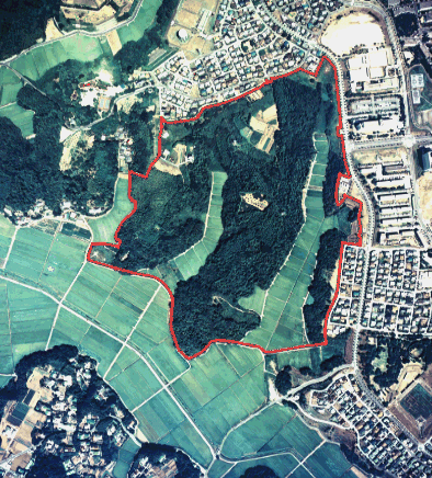 公津西特定土地区画整理事業施行前の写真