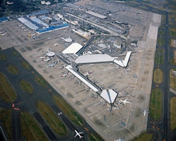 成田空港の全景写真