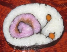 太巻き寿司（かたつむり）の画像