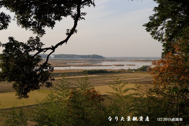 下方浅間神社から眺める印旛沼の景観写真2