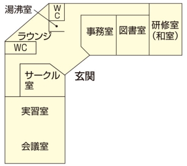 公津公民館の平面図