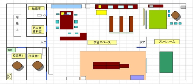 ふれあいるーむ21 施設図01