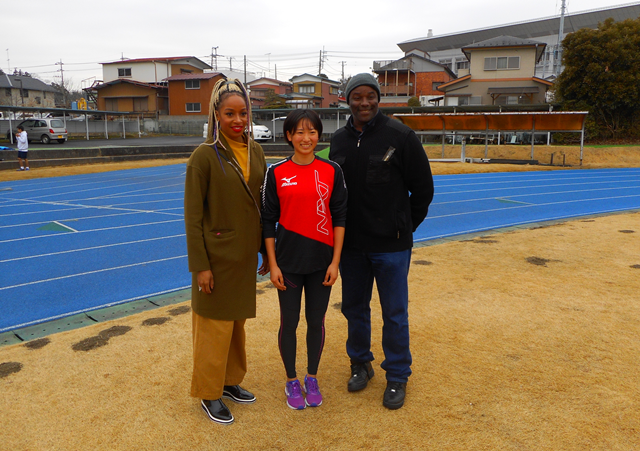 村上夏美選手とのスリーショット