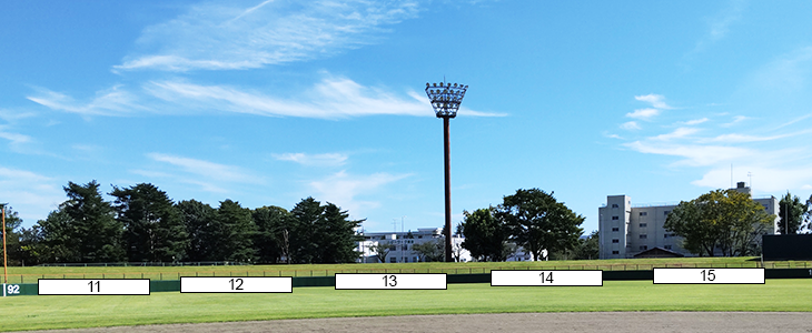 重兵衛スポーツフィールド中台 野球場外野1