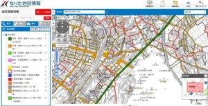 （情報提供）指定道路情報「なりた地図情報」