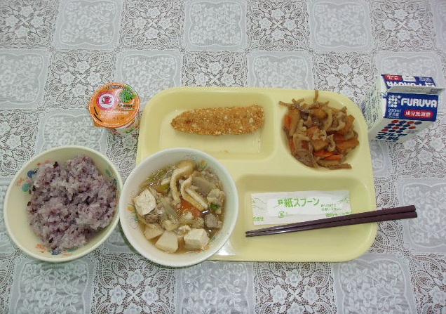 玉造分所の成田給食の日の給食写真
