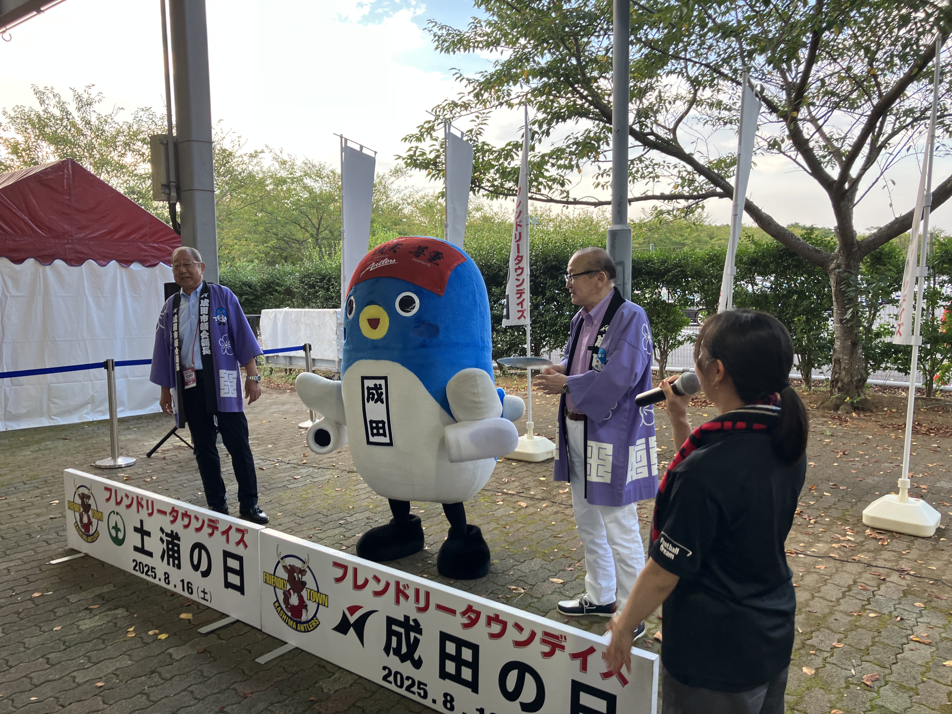 うなりくんとのステージの様子
