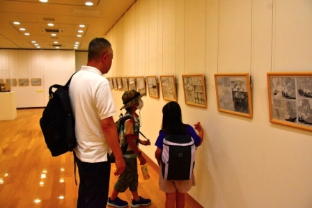 戦後80年　平和啓発ギャラリー展示の様子