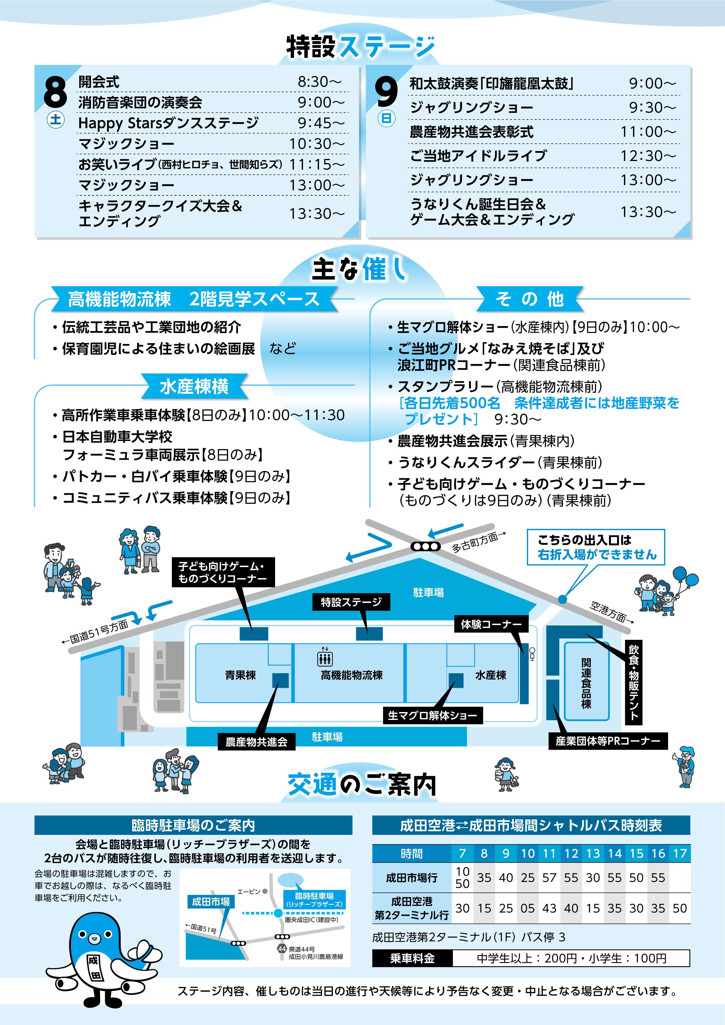 産業まつりチラシ裏面