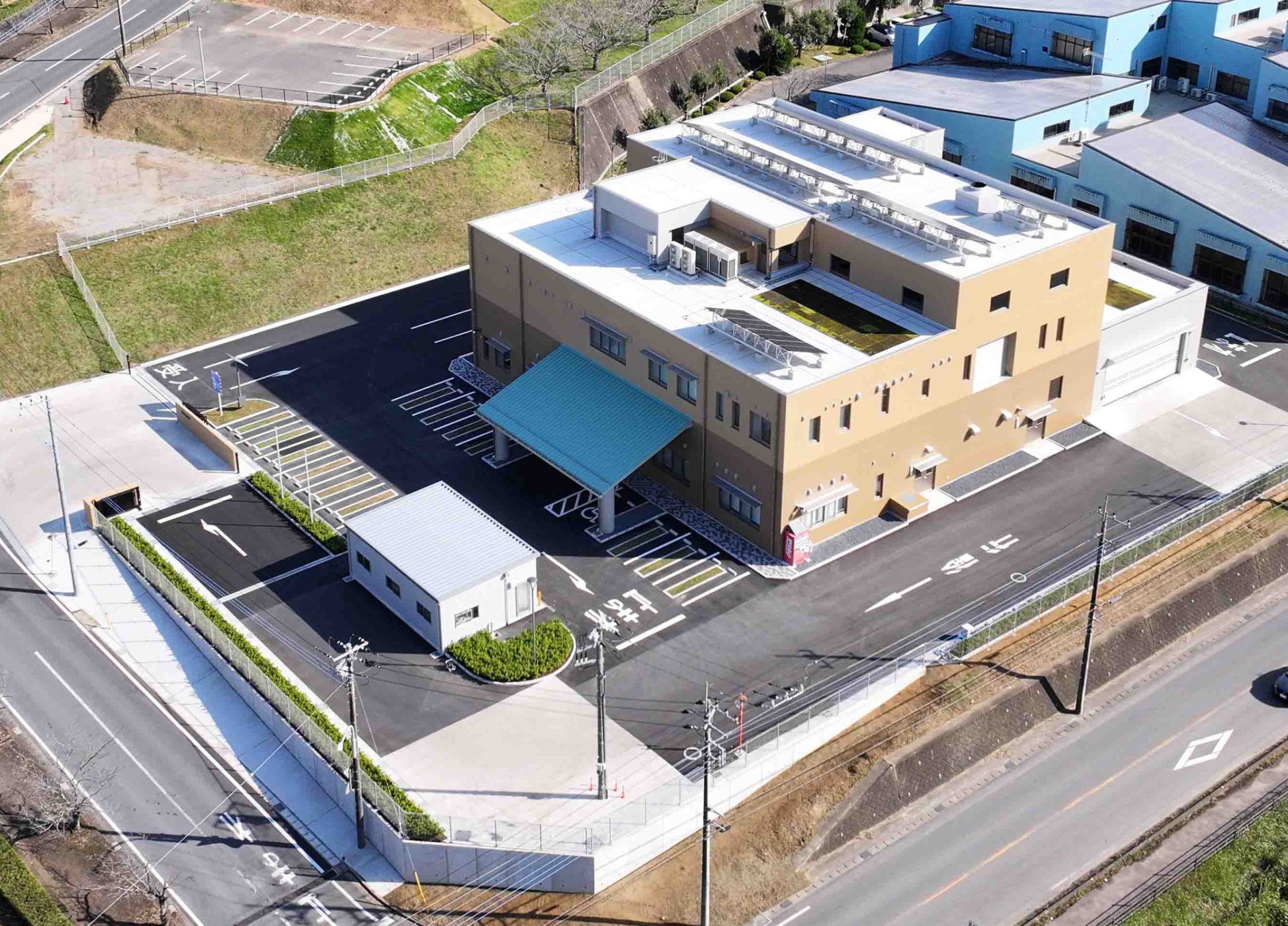 浄化センター空撮写真