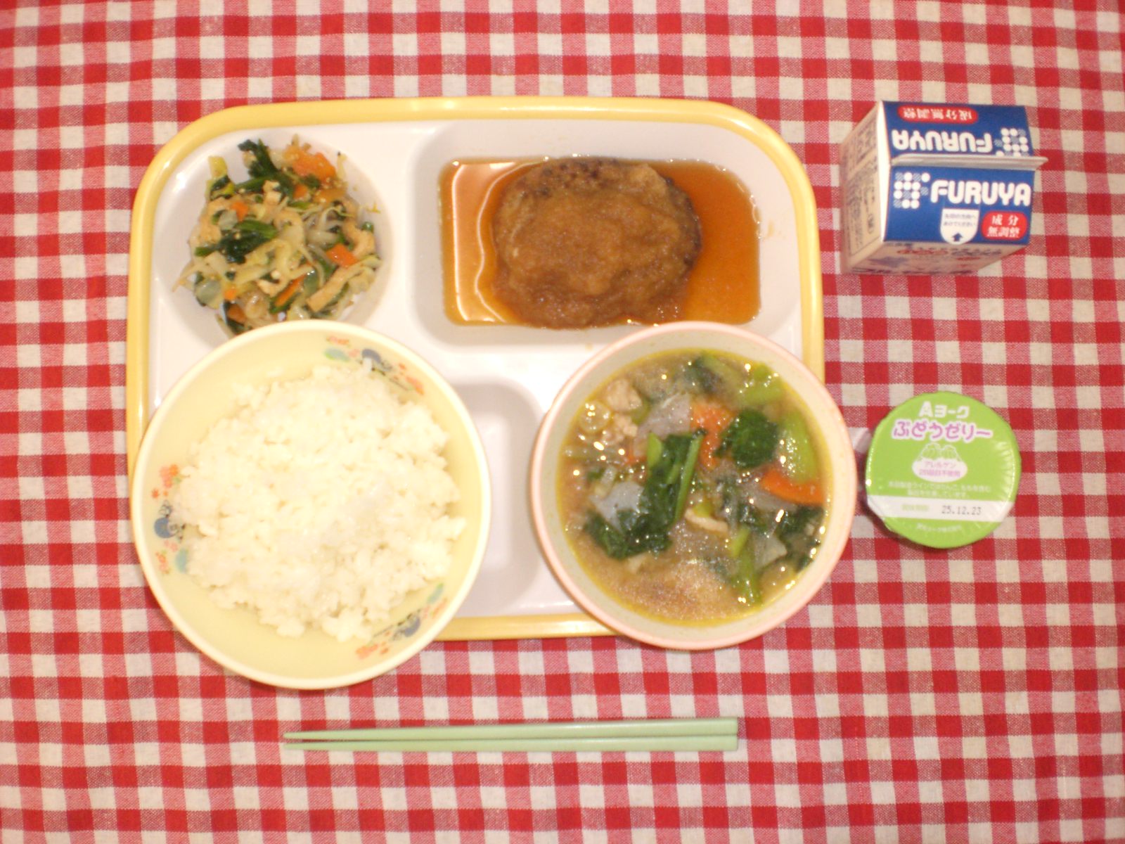 大栄分所の12月8日の献立写真