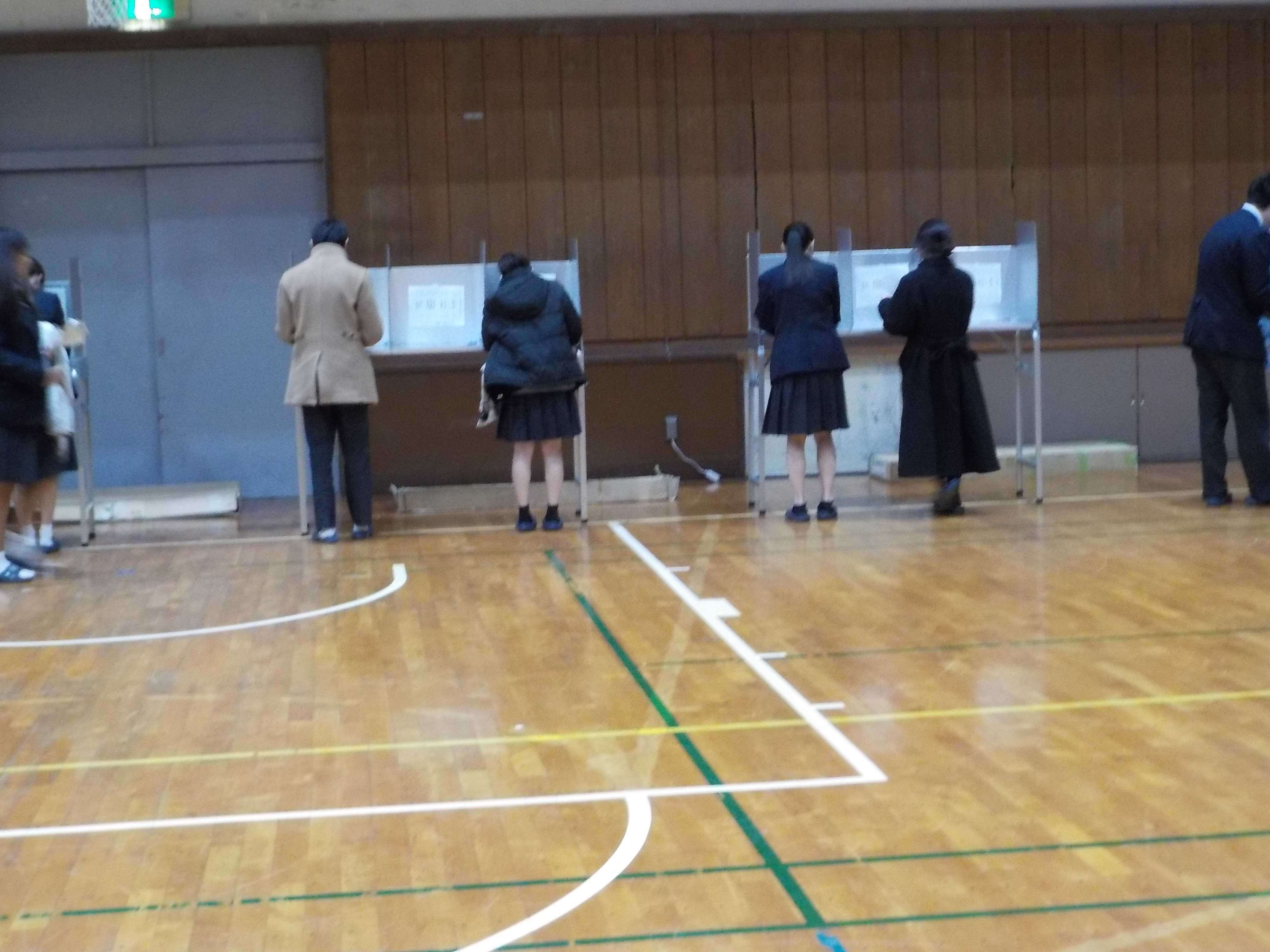 生徒会選挙の様子