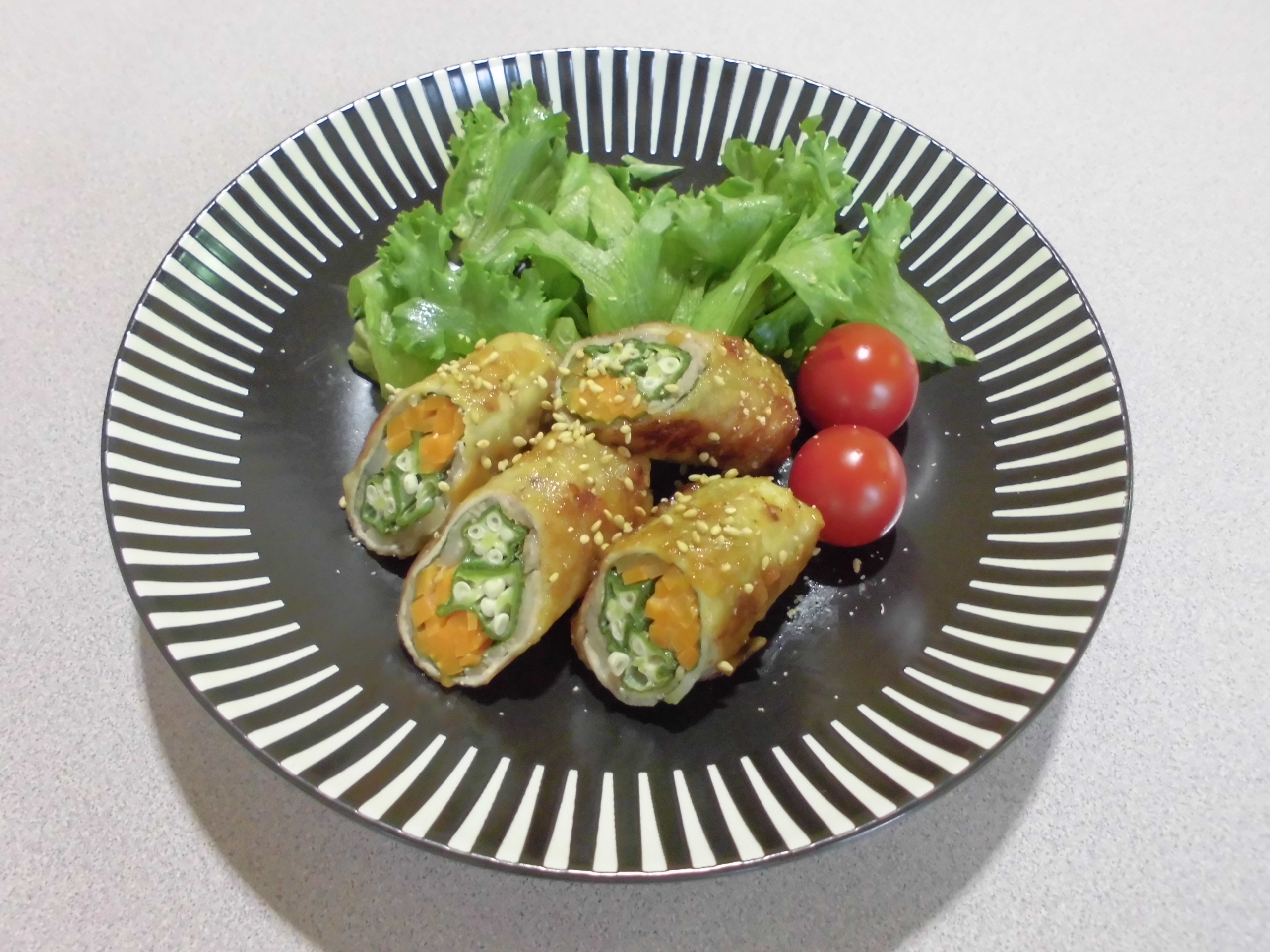 オクラの肉巻き