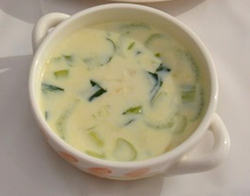 豆乳の中華スープ