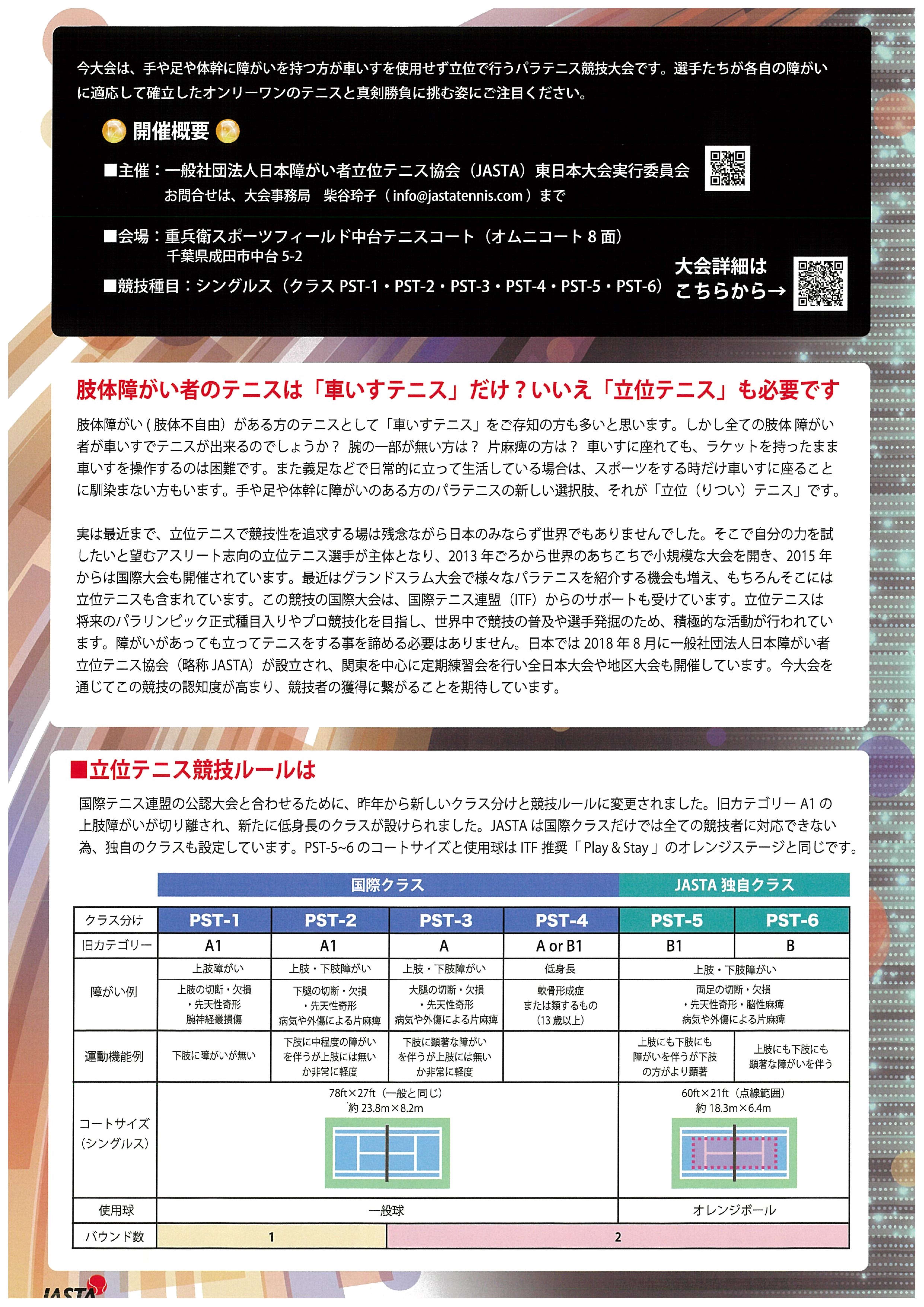 立位テニスパンフレット裏