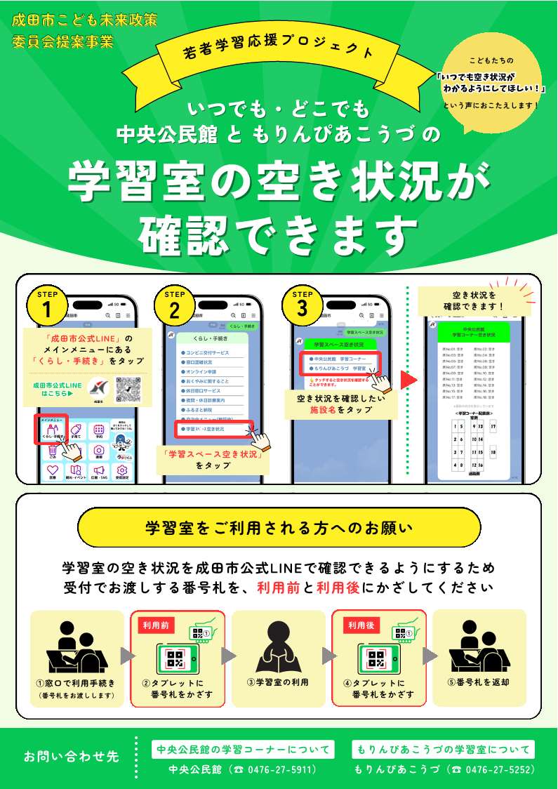 若者学習応援プロジェクトチラシ