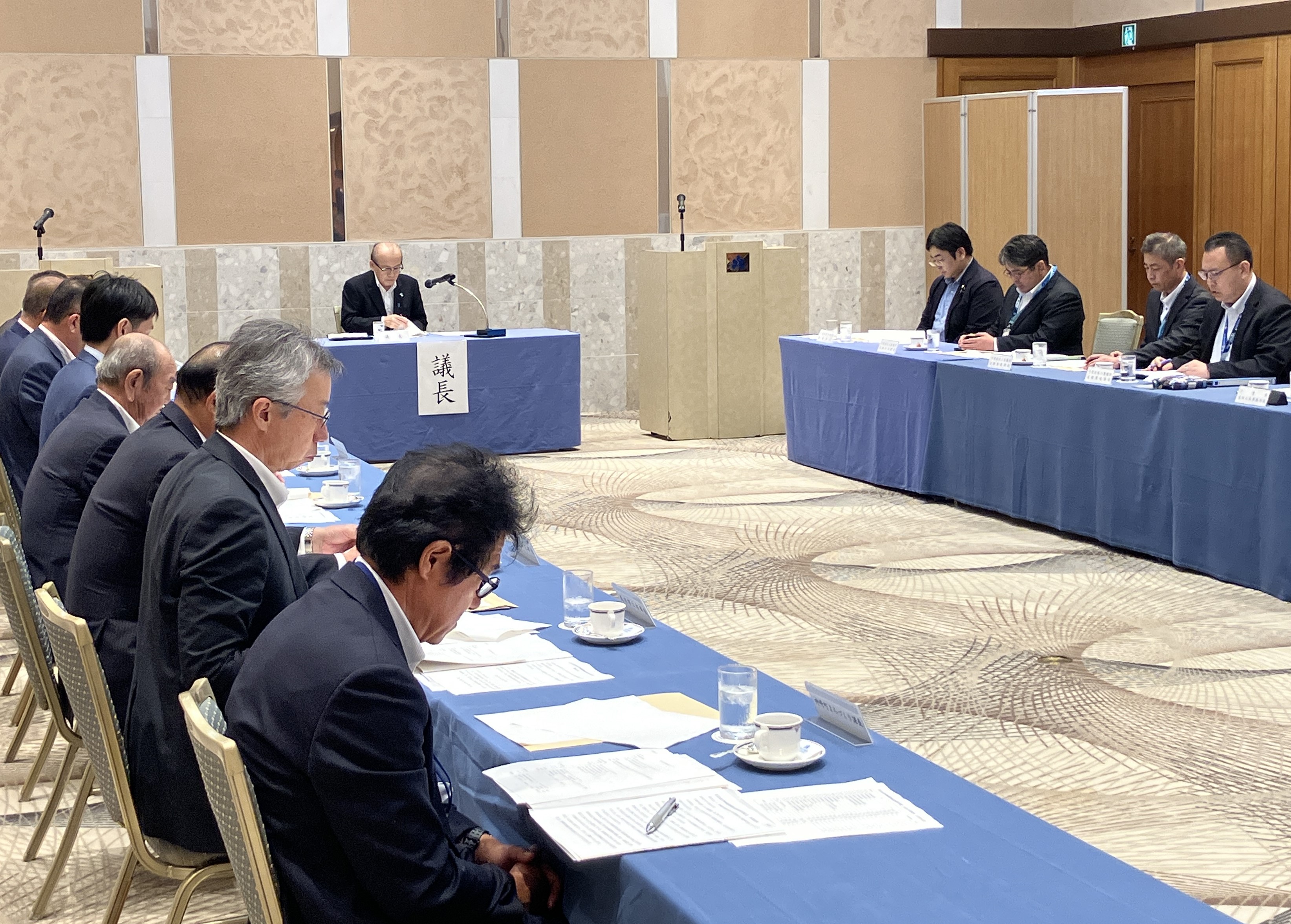 議事進行を行う市長の様子