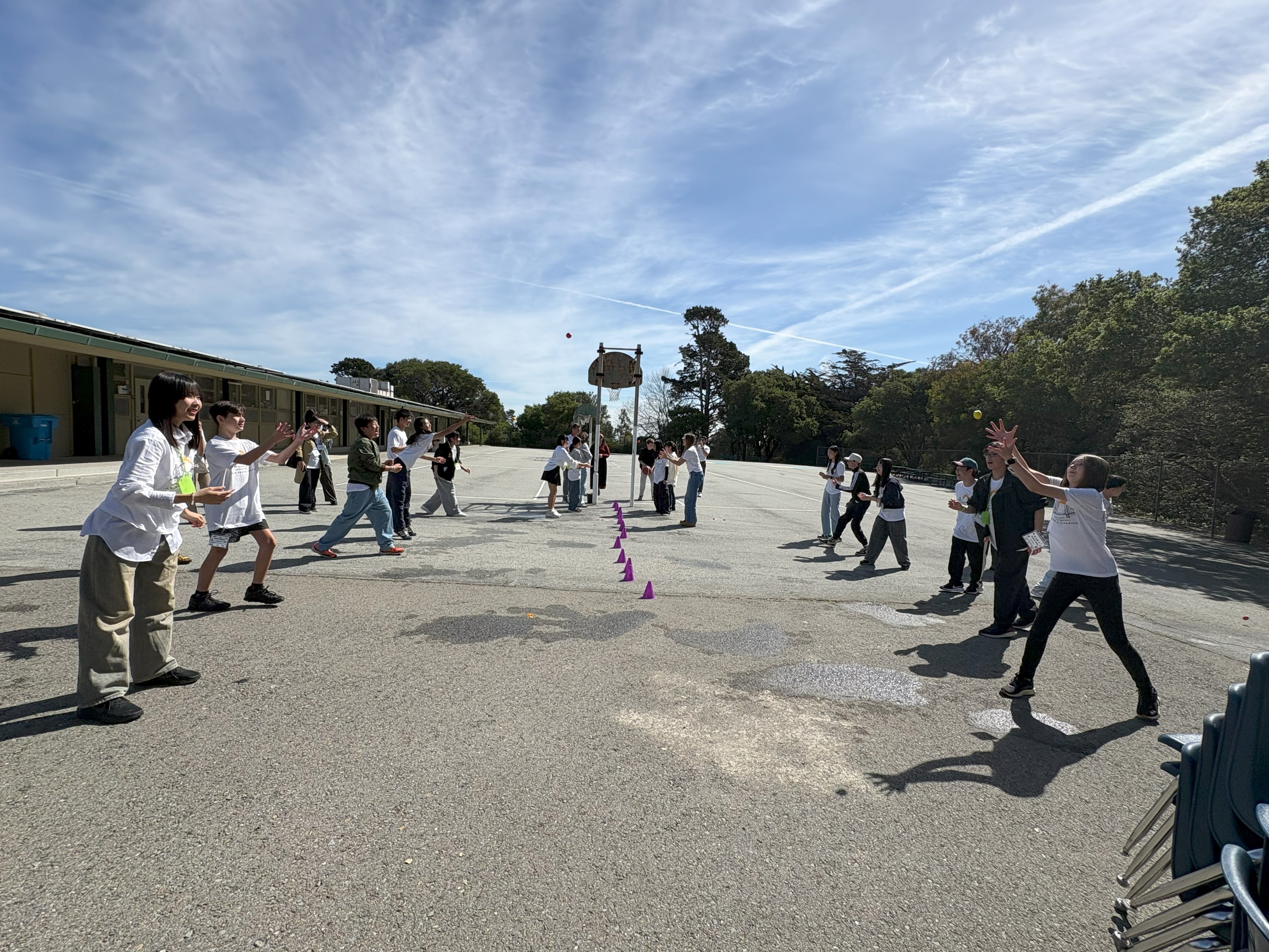 スポーツを楽しむ様子