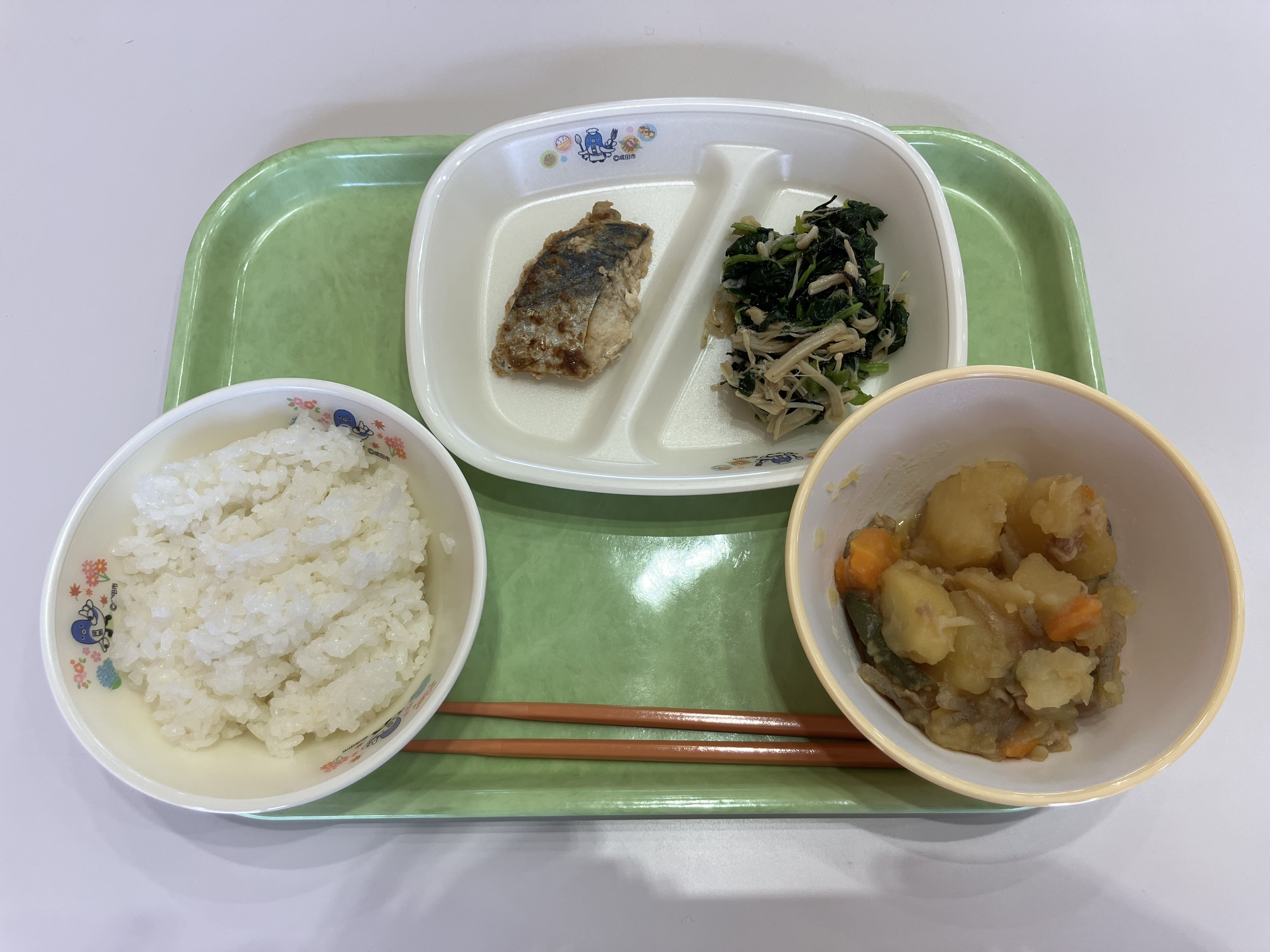 栄養のバランスの取れたメニュー