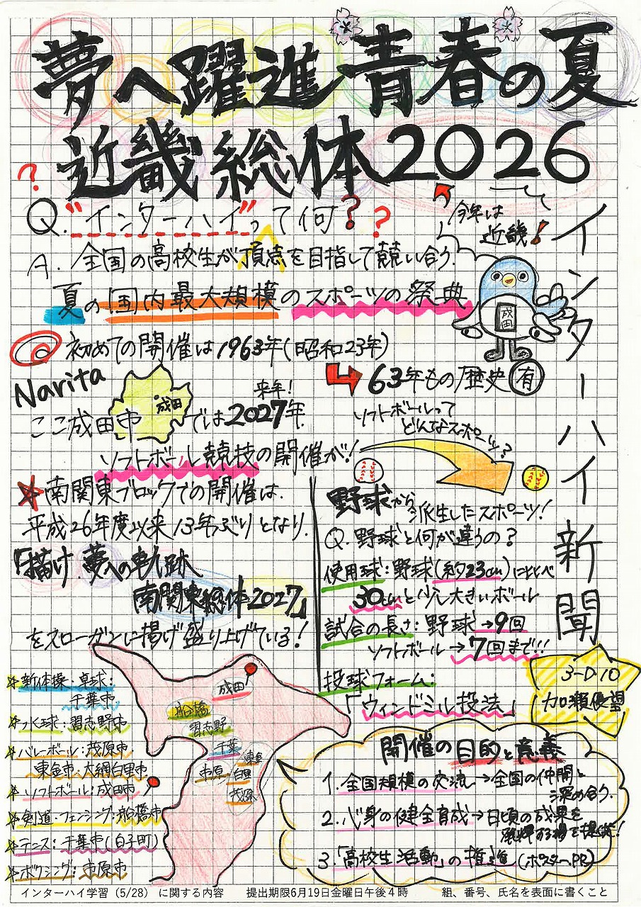タイトル「インターハイ新聞」