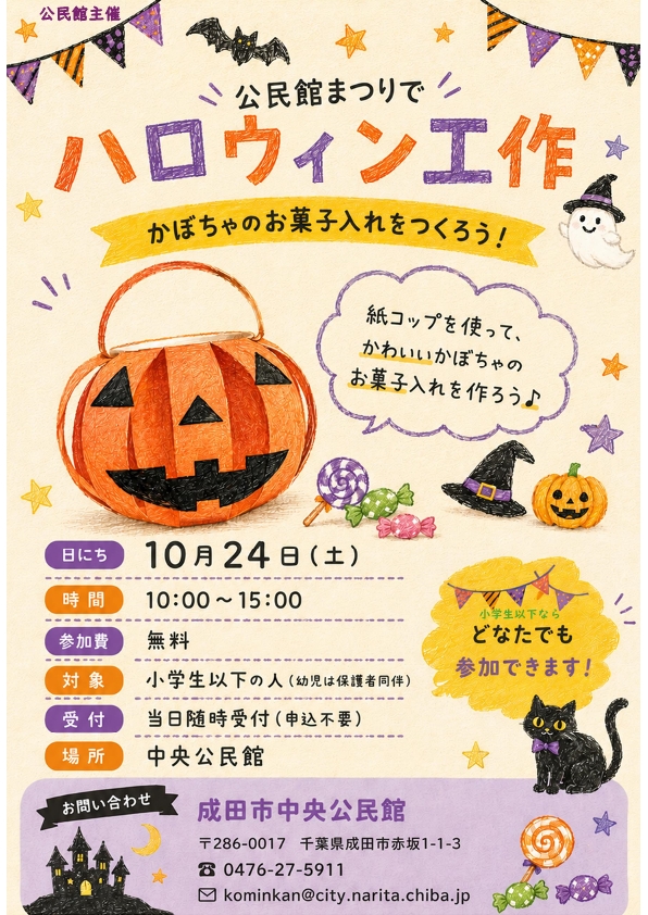 ハロウィン工作 ポスター