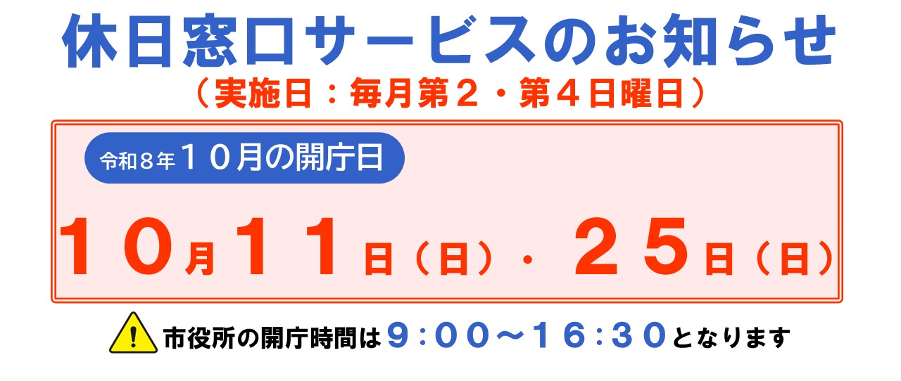 休日窓口サービス